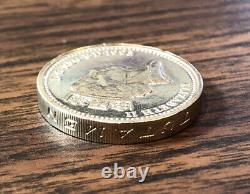 Rare Uk One Pound Coin Great Britain Queen Elizabeth II Sri Lanka Mint Error 93