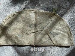 Rare & Unissued WW2 British -NZ Original Hessian Helmet Cover dated 1942 Tan
