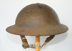Rare Unusual British Wwii Helmet Mark 1 Star