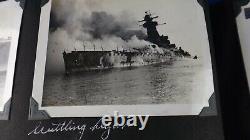 Rare WW II U. S. S. Louisville & German Battleship Graf Spee Sailor Photo Album