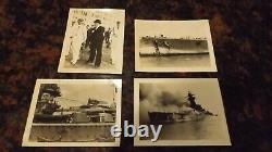 Rare WW II U. S. S. Louisville & German Battleship Graf Spee Sailor Photo Album