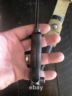 Rare WW2 British No. 5 Jungle Carbine Bayonet by Wilkinson w Scabbard & Frog WSC