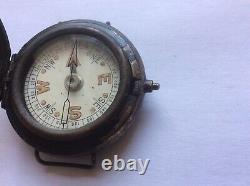 Rare WW2 MK VI British SOE SAS Long Range Desert Group Wrist Worn Compass