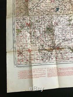 Rare WWI 1915 British France Ypres Ordinance Artillery Marker Trench Map Relic