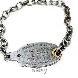 Rare WWII Birmingham Blitz Child ID Identification Bracelet Luftwaffe Relic