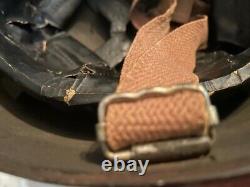 Rare WWII (WW2) British MKII 1944 dated Armored Tank Crew Helmet with liner (UK)