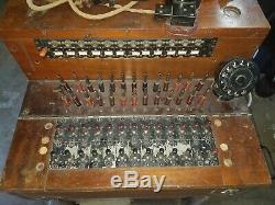 Rare Wwii British Fixed & Field Telephone Switchboard! Look