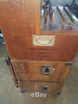 Rare Wwii British Fixed & Field Telephone Switchboard! Look