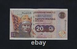 SCOTLAND CLYDESDALE BANK 20 POUNDS 1999 P-228b UNC RARE Great Britain UK