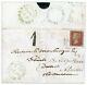 Scotland Rare 1855 Forwarded Cover With Old Meldrum 1 Postage Due Handstamp