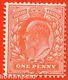 Sg. 275. M6 (8) 1d Aniline Pink. A Very Fine Mounted Mint Example. Rare