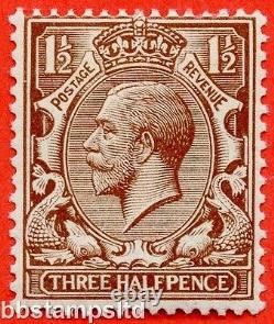 SG. N18 (8). 1½d Brown. A super UNMOUNTED MINT example of this RARE George V