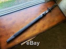 SMLE No 1 MkIII Lee Enfield Bayonet 1907 R Mole Rare with scabbard WW1