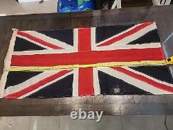 Scyco Great Britain British Flag Made In Canada Vintage Rare 54 X 26