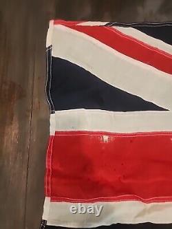 Scyco Great Britain British Flag Made In Canada Vintage Rare 54 X 26