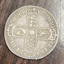 Silver 1686 Great Britain 1/2 Half Crown James II Rare England Rare Silver Coin