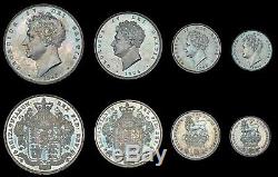 Super Rare! 1826 Great Britain George IV 8 Coins Set