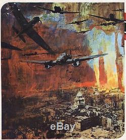THE BATTLE OF BRITAIN original rare movie poster RAF SPITFIRES/GERMAN HEINKELS