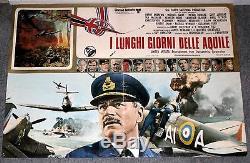THE BATTLE OF BRITAIN original rare movie poster RAF SPITFIRES/MILITARY AVIATION