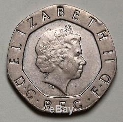 UK Great Britain Mule 20 Pence 20p (2008) Rare Coin S. 4630/4631 UNC