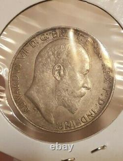 Uk 1904 Great Britain Silver Florin Edward VII A-unc Rare Wow