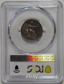 Uk Great Britain, 1/4d 1/4 Penny Farthing 1821 Pcgs Ms 64 Bn (21), Rare