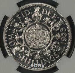 Uk Great Britain, Florin 2 Shillings 1953 Ngc Pf 65 Cameo (u) Proof, Rare