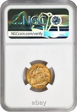 Uk Great Britain, Gold 1/2 Sovereign 1900 Ngc Au 53, Rare9