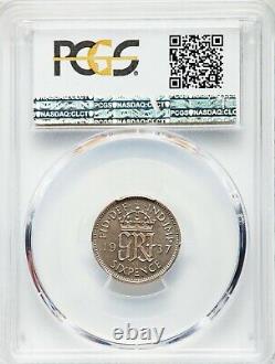 Uk Great Britain, Proof 6 Pence King George VI 1937 Pcgs Pr 66 Cam, Rare