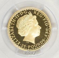 Ultra Rare Great Britain 2003 Gold 25 Pound Britannia Pcgs Pr-69 Dcam