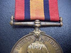 United Kingdom Great Britain Qsa Queens South Africa Medal Very Rare In Bronze