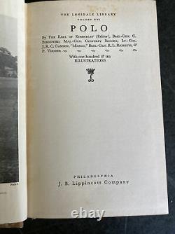 VNTG Rare Horse Book Polo Earl Kimberley HB/DJ History Rules Great Britain 1943