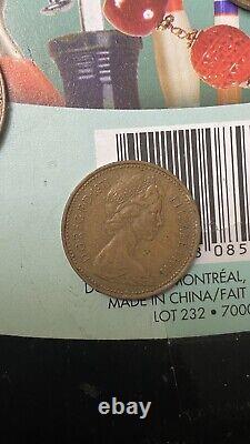 Very RARE 1971 Great Britain One 1 New Penny Queen Elizabeth II Coin Collectable