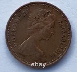 Very RARE 1971 Great Britain One 1 New Penny Queen Elizabeth II Coin Collectable