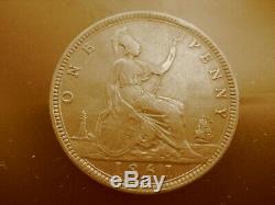 Very Rare 1861, 6 over 8, Victoria Penny from Great Britain, only 8 known, F30