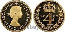 Very Rare 2002 Great Britain GOLD PROOF 4D Fourpence Maundy COIN PCGS PR67 DCAM