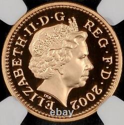 Very Rare 2002 Great Britain GOLD PROOF ONE POUND COIN NGC PF 70 (Ultra Cameo)
