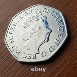 Very Rare Benjamin Bunny 50p Fifty Pence Coin 2017 Beatrix Potter