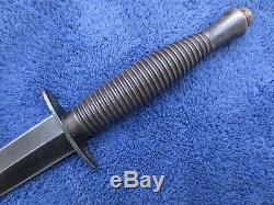 Very Rare G. Ibberson British Fairbairn Sykes Knife Commando Dagger & Sheath