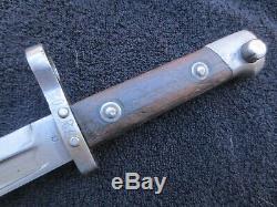 Very Rare Greek M1895 Bayonet Dagger Knife And Scabbard Made In Austria