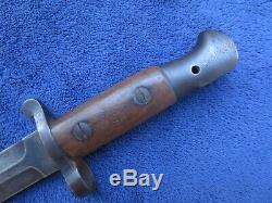 Very Rare Original British M1903 Bayonet And Scabbard Made By Sanderson