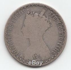 Very Rare Queen Victoria 1854 Florin Two Shillings 2/- Great Britain