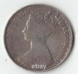 Very Rare Queen Victoria 1862 Florin Two Shillings 2/- Great Britain