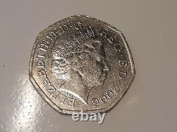 Victoria Cross VC 150th Anniversary 50p Coin 2006 RARE IRB Stamped Circulated