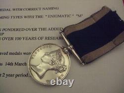 Victorian Naval L. S. G. C Medal Named to GOODING (Rare M Type on reverse)