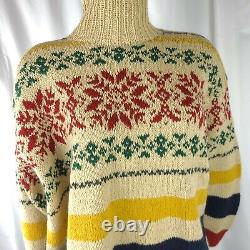 Vintage 80s Ralph Lauren Country woman sweater country wool Great Britain rare