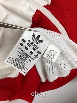 Vintage Adidas Originals Great Britain Jacket Mens Track Top White Rare Size L