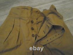 Vintage British Army Khaki Drill 1950s Pattern Shorts Waist 32 To 33 New Rare