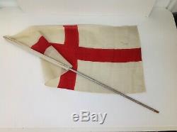 Vintage Flags Rare Attic Find Great Britain Royals Queen Theatre Props Decorator