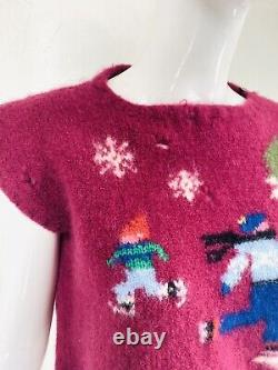 Vintage RALPH LAUREN RL83 GREAT BRITAIN Hand Knit Family Vest Sweater RARE, S